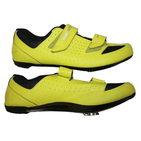 Shimano Other - Shimano Pedaling RP1 Road Cycling Shoes With Cleats Yellow Mens Sz 11.8